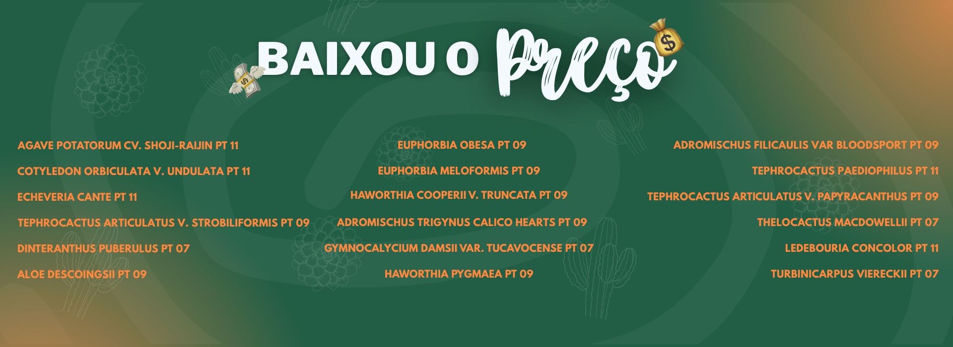 baixou o preço